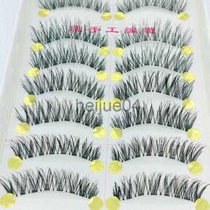 False Eyelashes YOKPN Winged Natural Messy Fake Eyelashes Transparent Real Eyelash Eye Tail Elongated False Lashes Eye Lashes Makeup 10 Pairs x0802