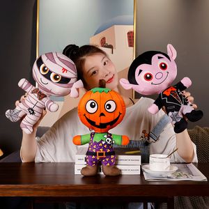 30cm Kawaii Halloween Series Plush Toys Horrible Pumpkin Vampire Mummy Dolls Stuffed Soft Toy for Kids Halloween Decoration