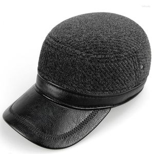 Bonés de bola de mistura de lã masculino boné de beisebol Bone Casquette chapéus femininos espinha de peixe pai chapéu para primavera outono inverno ano presente B-7237