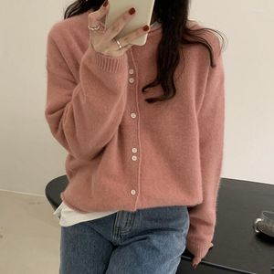 Women's Sweaters Sweater Coat Lazy Style Cardigan 2023 Autumn Long Sleeve Loose French