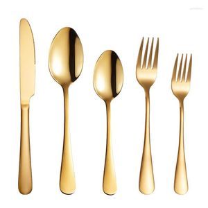 Dinnerware Sets Stainless Steel Western-style Tableware Knife Fork Dessert Spoon 5-piece Set