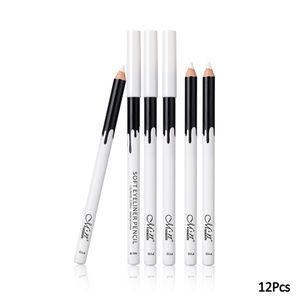 Lidschatten-Liner-Kombination, 12 Stück, Weiß, Make-up-Stift, Eyeliner, Liner, Bleistift, Augenbrauen, Lidschatten, Kosmetik, Augen, Make-up-Werkzeuge 230801