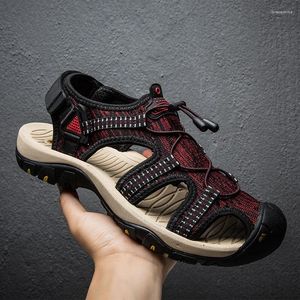 Sandalen Sommer Herren Atmungsaktives Mesh Leichte rutschfeste Strandschuhe Für Männer Outdoor Casual Walking Sneakers