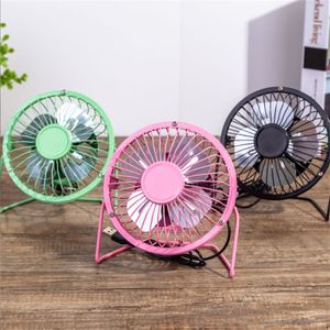 Air Cooler Fan 360 Rotate Metal USB Fan Mini Portable Desk Air Cooling Fan Office Bedroom Summer Cooling Desktop Power PC Laptop Desk Fans