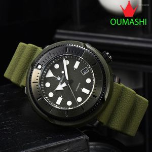 Armbandsur Oumashi Men's Watch GS Series Luxury Automatisk NH35 Rostfritt stål Vattentät topp Sapphire