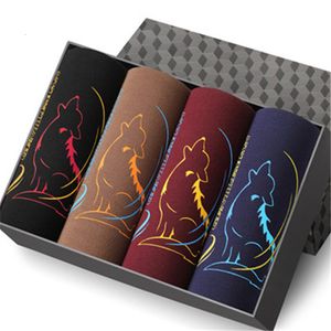 Lote de cuecas 4 peças Cuecas masculinas Boxers Calções cuecas finas para manter o frescor Tamanho L a 4XL Asiático 230802