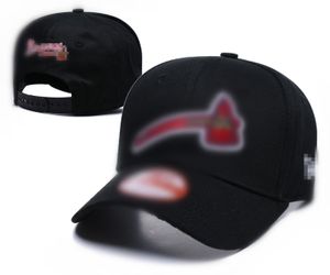 Marca por atacado Braves A letter bonés de beisebol bone snapback chapéus primavera boné de algodão hip hop para homens mulheres verão H19-8.2