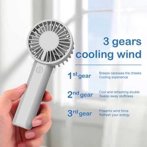 Electric Fans Mini Motor Handheld Fan USB Rechargeable ful Wind Portable Fan Cute Design Personal Desk Fan for Girl Man R230802