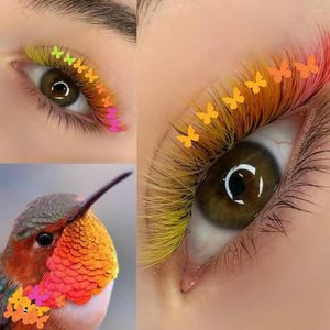 False Eyelashes 3D Butterfly Glitter Individual Lashes Flower Heart Eyelash Extension Mink Soft Natural Decoration Makeup Products