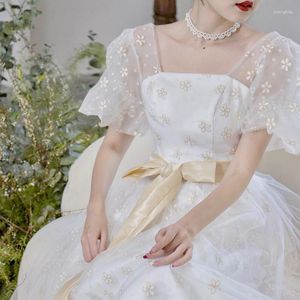 Partykleider Romantische französische Dame Promis Kleid Ärmel Quadratkragen Luxus Flauschiges Ballkleid Niedliches Lolita für Frauen