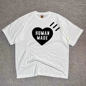 Camisetas masculinas 2023ss Camiseta feita pelo homem Homens Mulheres 1 1 Camisetas de alta qualidade com estampa de coração oversized Hip-Hop R230802