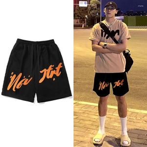 Мужские шорты летний принт y2k мешковаренная мода Свободная спортивная баскетбольные штаны.
