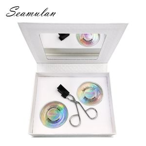 Falsche Wimpern Seamulan Magnetische Wimpern Set Kein Kleber Voller Augenmagnet Wiederverwendbare gefälschte natürliche weiche Wimpern 230801