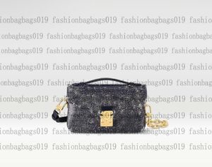 Klasyczne Metis East West Cross Body Holograficzne granatowe damskie Domens Designer Prostokątne worki sprzęgła damska luksusowa skórzana torebka M22834 M46279 Torba na ramię