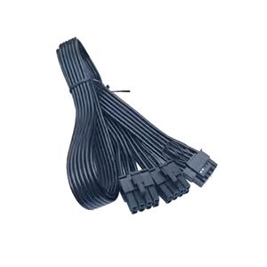 ATX3.0 PCIe 5.0 12VHPWR Dual 8Pin Male till 16pin Male Straight eller Angle Elbow GPU Power Cable för SAMA 750 1000W Guldmedaljströmförsörjning