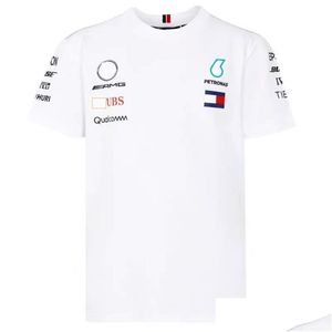 T-shirt da uomo Abbigliamento da moto T-shirt Wlms F1 Forma 1 Fan Sport estremi Abbigliamento traspirante Top manica corta oversize Consegna personalizzata M Dhvtp VRGX