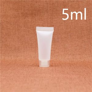 Liten 5 ml Frosted Plastic Lotion Bottle Refillable Cosmetic Shampoo Cleanser Creak Container Travel Set Hotel Supplies