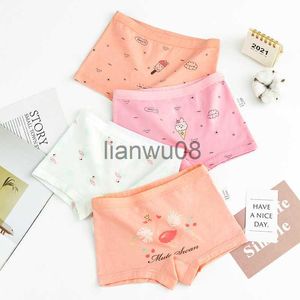 Panties Girls Panties Kids Cotton Underwear Children's Briefs Trellis Love Fox Cute Cartoon Short For Teenage Girls 2Pcs Lot x0802