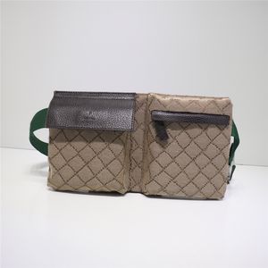 designer luxury g bags Vintage Waist Body Bag Purse Canvas Leather 28566 Brown men women shoulder bag 9A TOP Quality