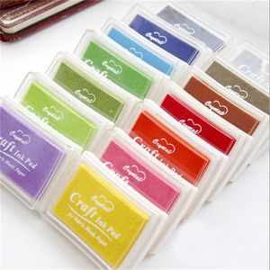 DHL Free Shipping 200pcs New Nice color big craft Ink pad  Stamp inkpad set for DIY funny work