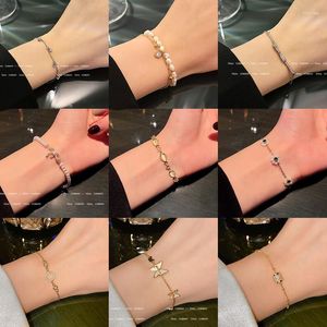 Link-Armbänder im koreanischen Stil, frisches und sanftes Metallarmband für Frauen, personalisierter Trendschmuck, Großhandelsartikel