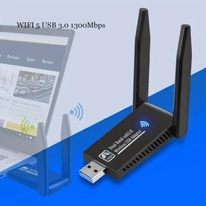 Atualize seu laptop de mesa com placa de rede sem fio USB para recepção de frequência dupla Wifi 6 Gigabit 5G!