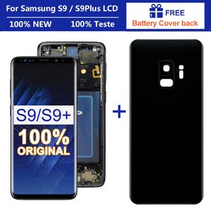 ORIGINAL SUPER AMOLED Replacement for SAMSUNG Galaxy S9 LCD Touch Screen Digitizer with Frame S9 Plus LCD G960 G965 Digitizer
