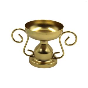 Candle Holders Holder Decor Iron Ornaments Tea Light Plate For