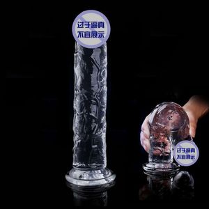 Dildos/Dongs Dildo realista para mulheres Dildo transparente de silicone para iniciantes com ventosa forte Jogo mãos-livres para masturbador sexual adulto Ponto G 230801