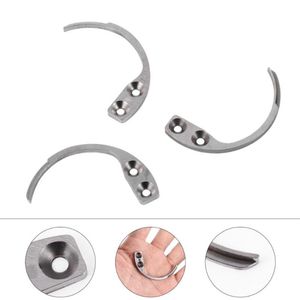 Kancalar Raylar 3 PCS Paslanmaz Çelik Anti-hırsızlık Etiket Hook Pin Açıcı Anahtar Giysiler Alarm Çıkarma2694