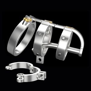 Cockrings CHASTE BIRD 316 Stainless Steel Metal The Sadism Double Lock Male Chastity Device Cock Cage Penis Ring Belt Adult Sex Toys 230801