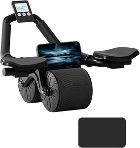 Ab Rolos Cotovelo Apoio Automático Rebote Roda Abdominal Treinador Muscular com Exibição de Balcão Exercício de Fitness 230801