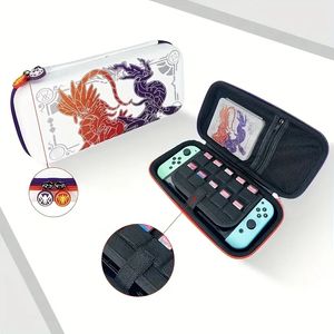 Dragon Mönster Vit förvaringsväska Skyddsspelkonsol för Nintendo Switch