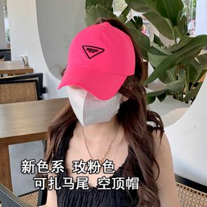Top designer luxury hat Tie high ponytail hat with empty top Women's candy colored casual and versatile Baseball cap Summer sports sunshade tide
