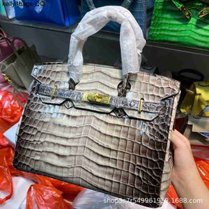 Designerska torba krokodyla skóra 5a oryginalne skórzane torby ręcznie robione w torbie