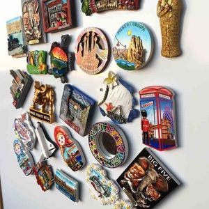 Fridge Magnets Stickers Commemoration of Tourism in Europe America and Africa Magnet Collection Gifts Message Board 230802