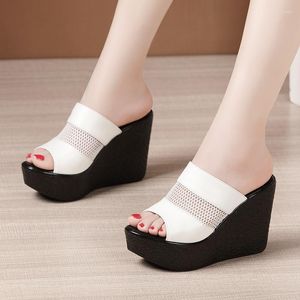 Wedge Sandals Frauen Schuhe Plattform Sommer Mode bequeme Hausschuhe High Heels Big Siz 322 767