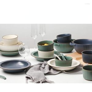 Bowls Single Cutlery Set For One Person Especially Good-looking Dishes Home High-value Korean Version INS Style Couple