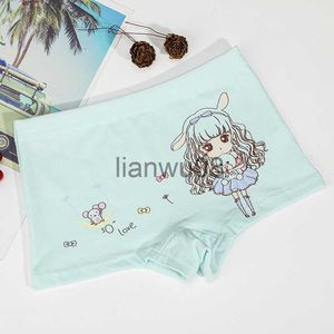 Mutandine 1PCS Estate New Young Girls Cotton Boxer Slip Divertenti Cartoon Girls Adatto per ragazze 212 anni RedYellow x0802