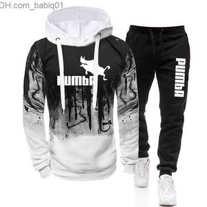 Men's Tracksuits 2023 Hot Sale Mens New Tracksuit Hoodies and Black Sweatpants High Quality Male Dialy Casual Sports Jogging Set Autumn Outfits T230802