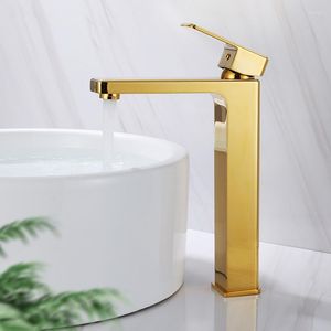 Bathroom Sink Faucets Basin White/Black Gold Solid Brass Mixer  Cold Single Handle Deck Mounted Lavatory Taps Arrival