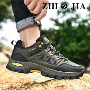 Dress Shoes Outdoor waterproof hiking boots women's anti-skid shoes walking climbing shoes Mountain sport shoes hunting men's sports shoes Z230802