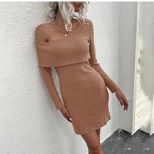 Casual Dresses Autumn Winter Mini Dress 2023 Fashion Black Long Sleeve Lady Office Elegant Beach Party for Women Robe Femme