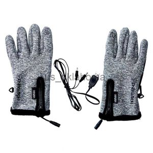 Skihandschuhe, 1 Paar USB-elektrische Heizung, warme Handschuhe, wiederaufladbar, Bare-Finger-Touch-Handwärmer für Outdoor-Skifahren, Motorradfahren, J230802