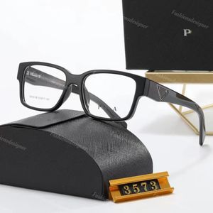 Reading Glasses Designer Polarized Sunglasses Men Anti-blue Light Transparent Lens Triangle Badge Frame Colorblock
