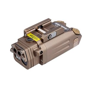 Taktisches DBAL-PL-Waffenlicht mit sichtbarem rotem Laserpointer und IR-Ausgang, LED-Pistolen-Taschenlampe, 400 Lumen, weißes Licht, Gewehrjagd, Weaver-Schiene