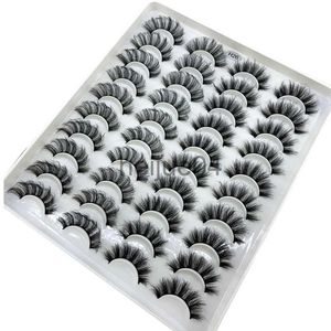 False Eyelashes NEW 20 Pairs 3D Faux Mink Eyelashes Natural Thick Long False Eyelashes Dramatic Fake Lashes Makeup Extension Eyelashes ma x0802