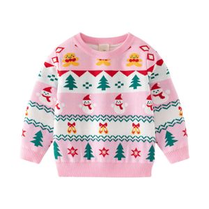 Pullover Jumping Meters 3 7T Arrival Christmas Boys Girls Sweaters For Autumn Winter Snowman Children s Sweatshirts Baby Clothes 230802