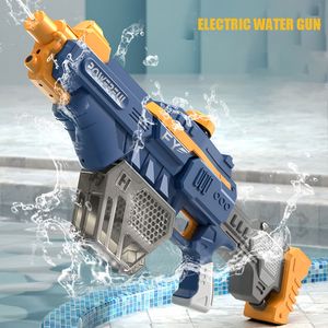 Brinquedos de armas de água elétricas blasters potentes pistolas de água tanque de grande capacidade piscina de verão brinquedo ao ar livre para crianças 230802