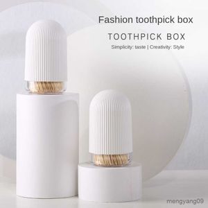 2st Toothpick Holders White Toothtick Box Tandpetare Ny tandpetare för hem R230802